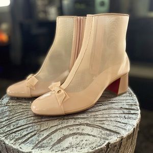 NWB LOUBOUTIN BOOTIES 36.5 - CHECKYPOINT NUDE